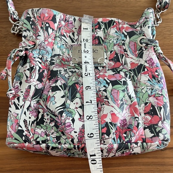 Nicole by Nicole Miller Shoulder Bag/Multicolor Flower Print gently - Picture 5 of 11